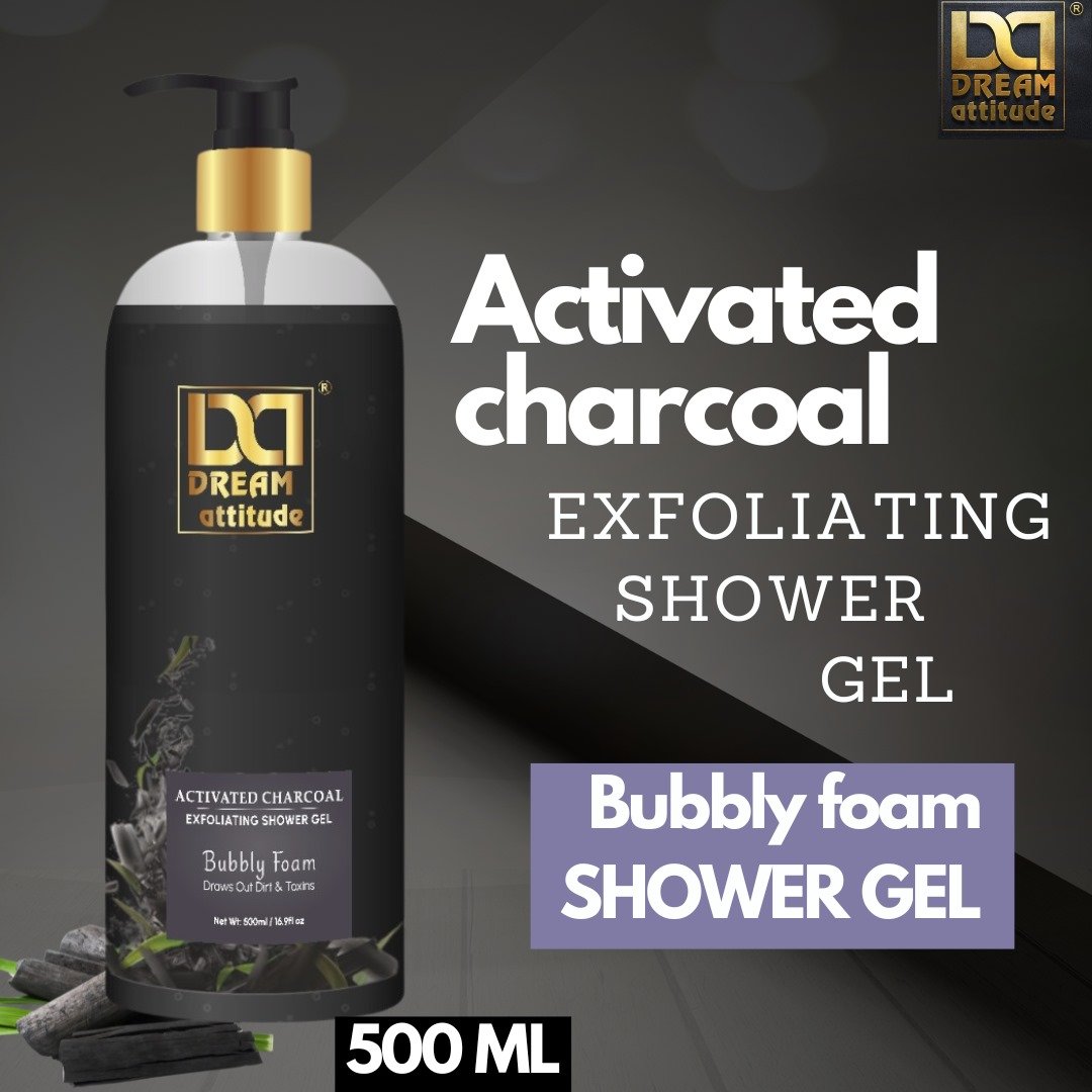 Detoxify and Rejuvenate: Activated Charcoal Exfoliating Shower Gel